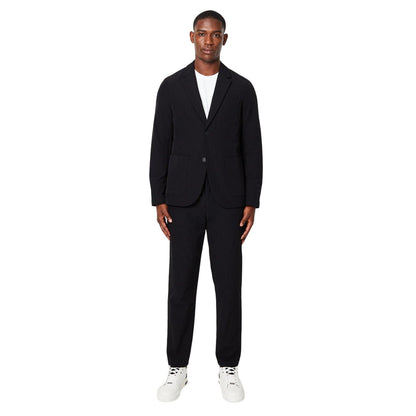 Black - Side - Burton Mens 1904 Commuter Slim Tailored Trousers