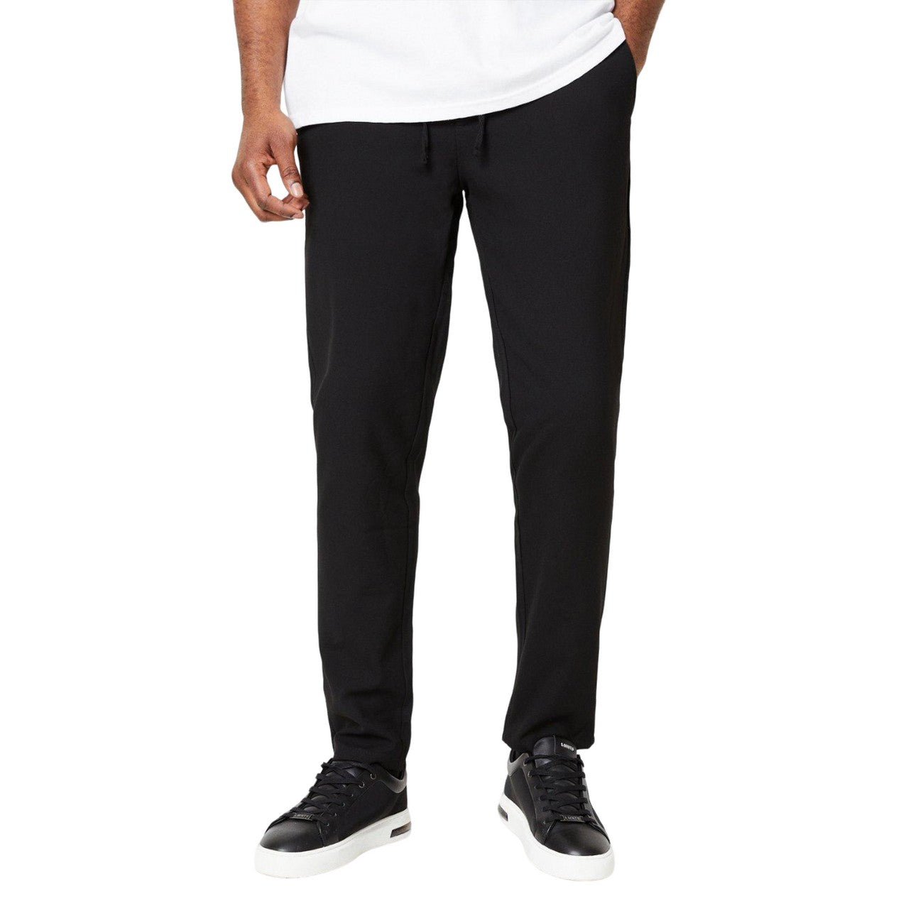 Black - Front - Burton Mens Tapered Leg Slim Trousers