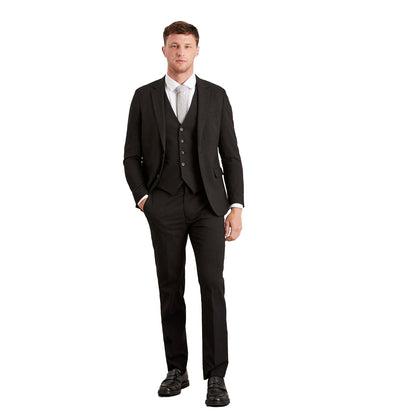 Black - Lifestyle - Burton Mens Essential Slim Suit Trousers