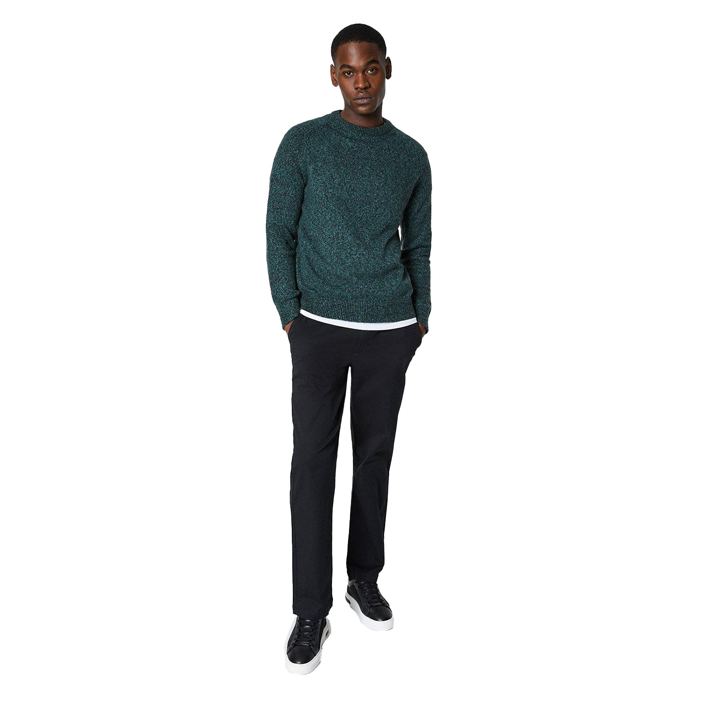 Black - Lifestyle - Burton Mens Chino Straight Trousers