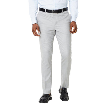 Neutral - Front - Burton Mens Plain Wedding Suit Trousers