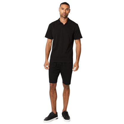 Black - Lifestyle - Burton Mens Jersey Revere Collar Polo Shirt