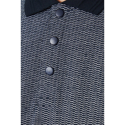 Navy - Side - Burton Mens Dash Jacquard Polo Shirt