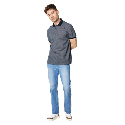 Navy - Lifestyle - Burton Mens Dash Jacquard Polo Shirt