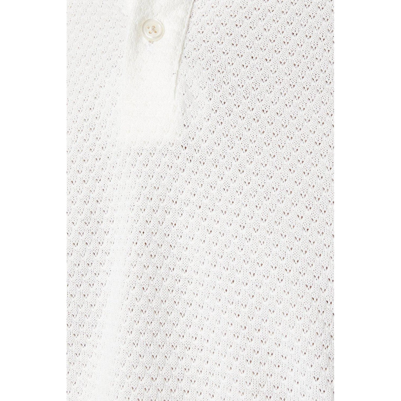 White - Side - Burton Mens Textured Lightweight Polo Shirt