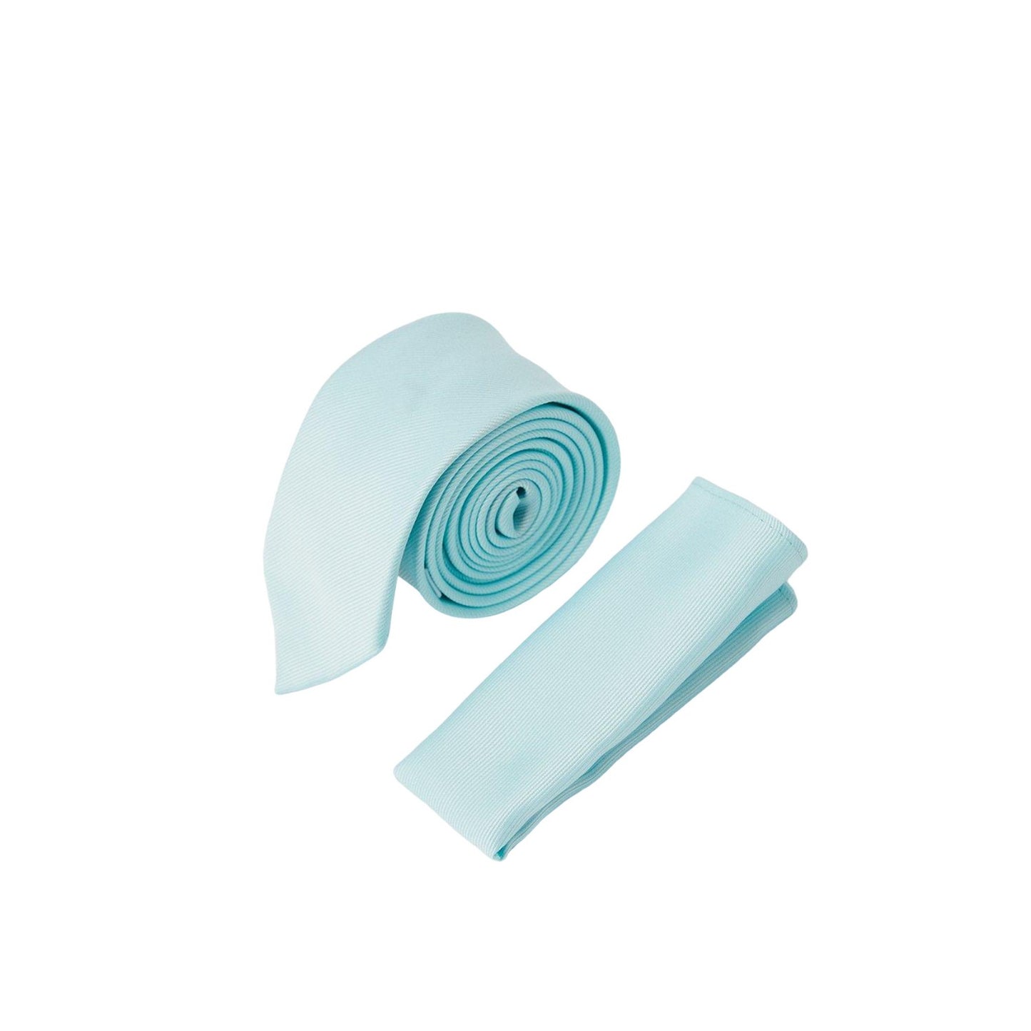 Aqua - Front - Burton Mens Slim Tie Set