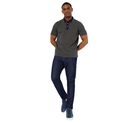 Olive - Lifestyle - Burton Mens Chain Geometric Jacquard Polo Shirt