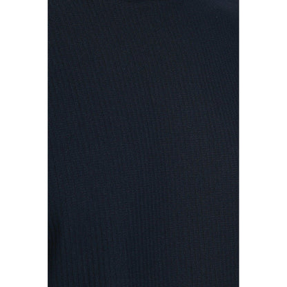 Navy - Side - Burton Mens Ribbed Crew Neck T-Shirt