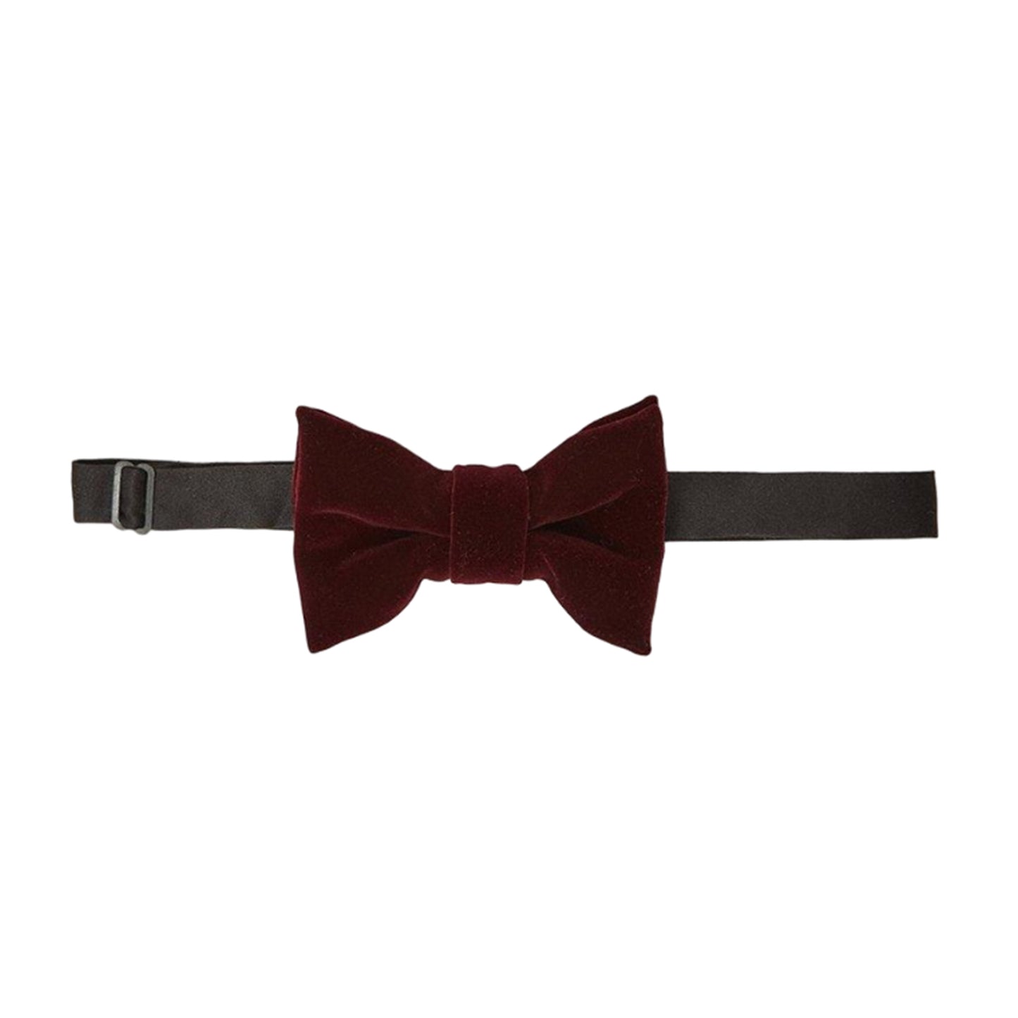 Burgundy - Front - Burton Mens Velvet Bow Tie