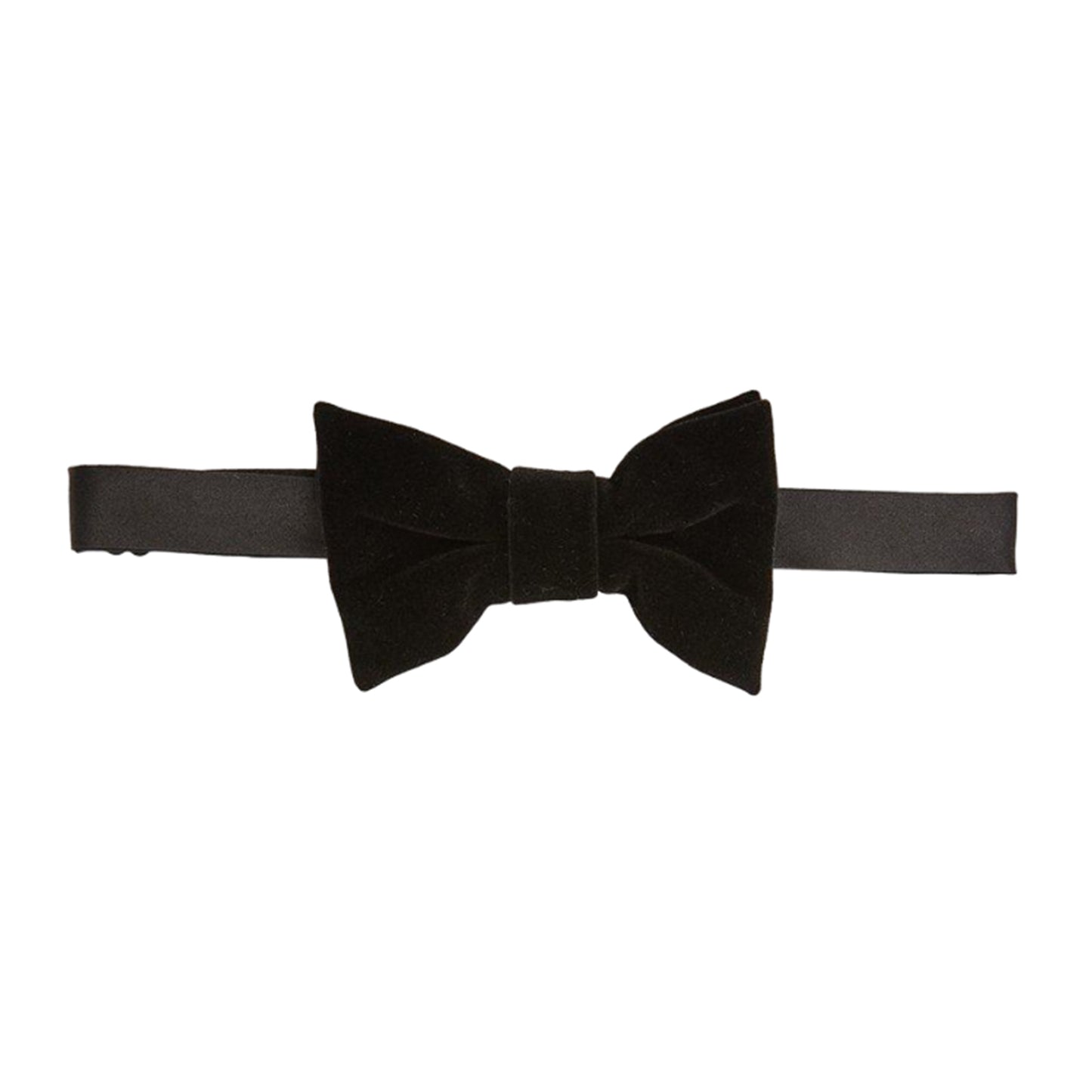 Black - Front - Burton Mens Velvet Bow Tie