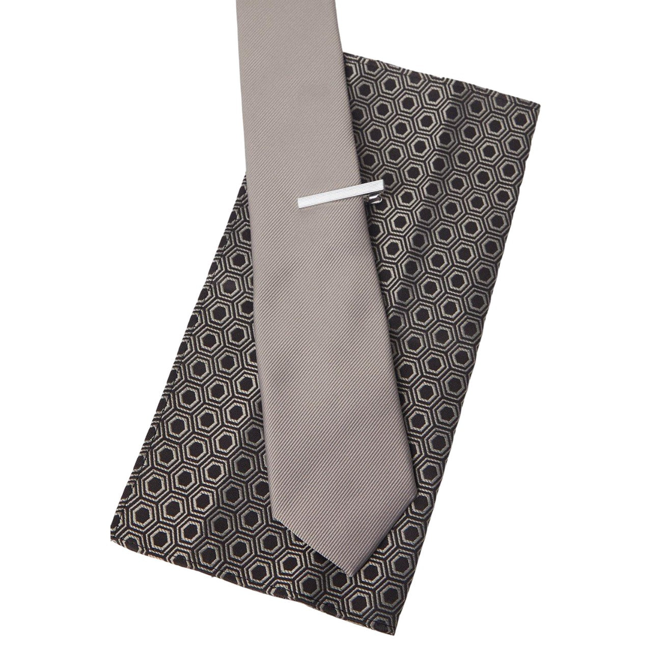 Mushroom - Back - Burton Mens Geometric Tie Set