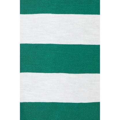 Green - Side - Burton Mens Wide Stripe Relaxed Fit T-Shirt
