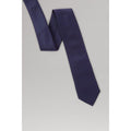 Navy - Side - Burton Mens Plain Tie