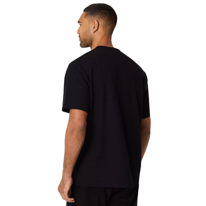 Black - Back - Burton Mens Waffle Oversized T-Shirt