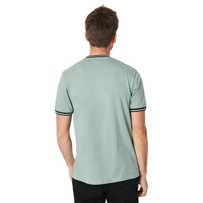 Sage - Back - Burton Mens Tipped Crew Neck T-Shirt