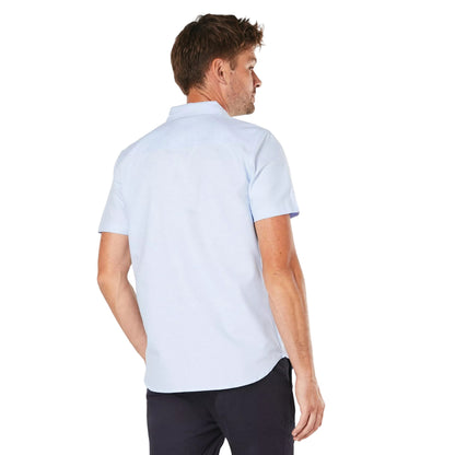 Blue - Back - Burton Mens Oxford Short-Sleeved Shirt