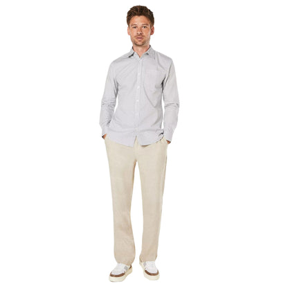 White - Side - Burton Mens Decire Geometric Long-Sleeved Shirt