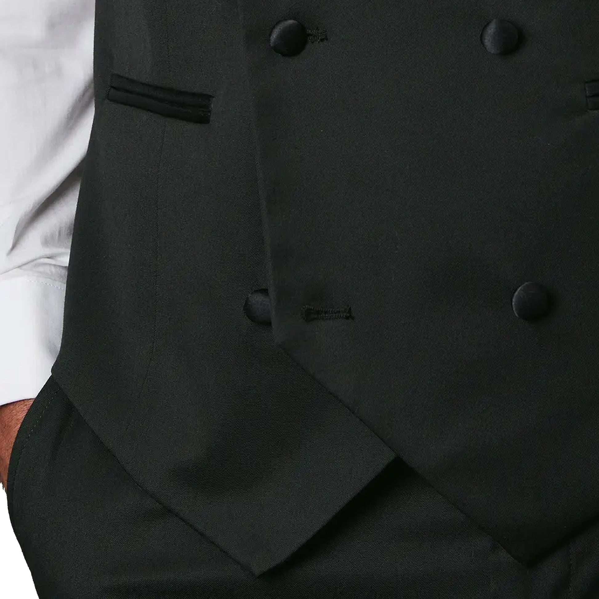 Black - Lifestyle - Burton Mens Tailored Tuxedo Waistcoat