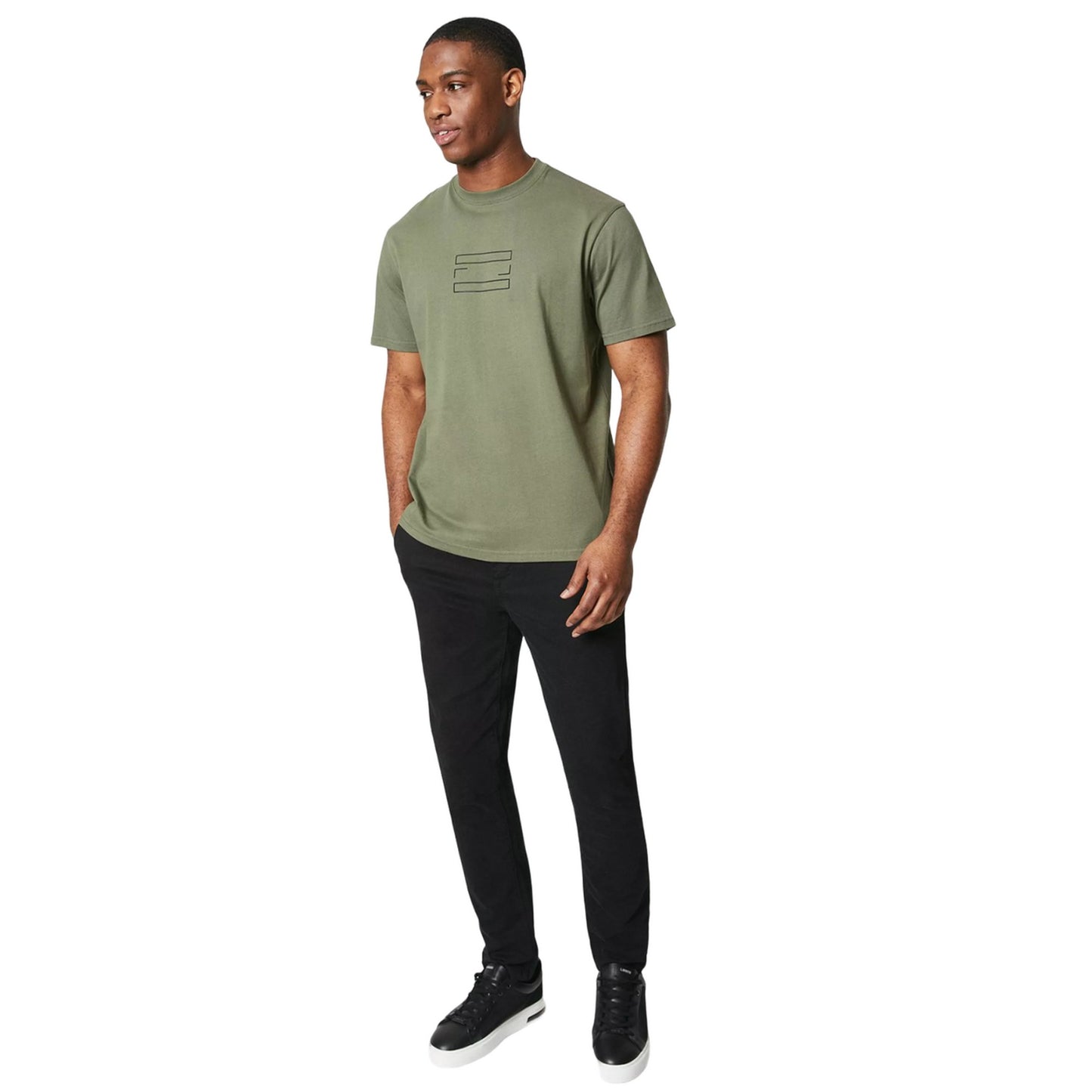 Olive - Side - Burton Mens Placement Graphic Print T-Shirt