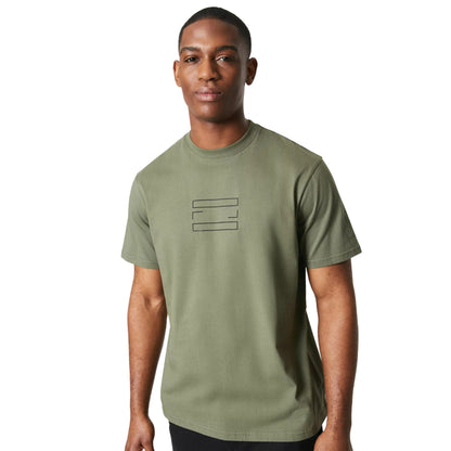 Olive - Front - Burton Mens Placement Graphic Print T-Shirt