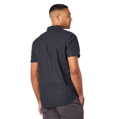 Black - Back - Burton Mens Hexagon Short-Sleeved Shirt