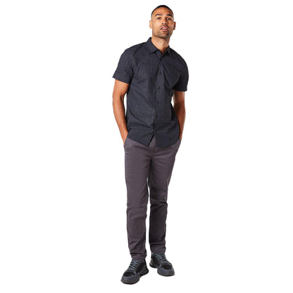 Black - Pack Shot - Burton Mens Hexagon Short-Sleeved Shirt