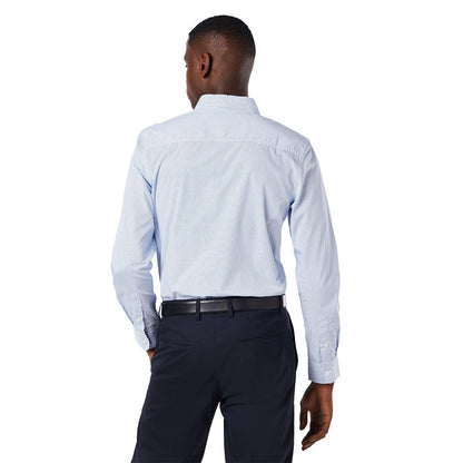 White - Back - Burton Mens Geometric Square Long-Sleeved Shirt