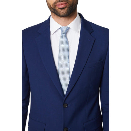 Blue - Back - Burton Mens Diamond Geo Tie