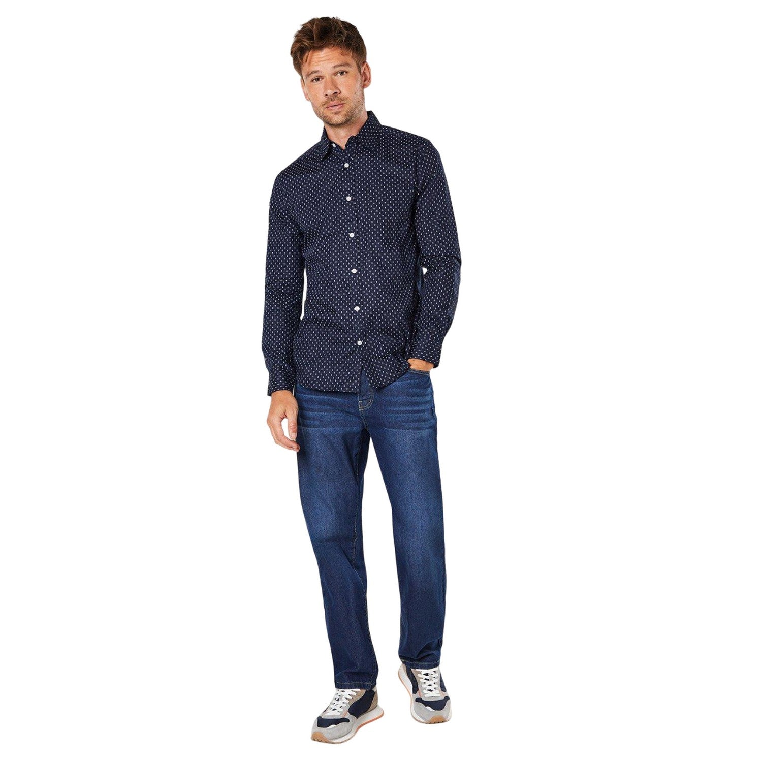 Black - Lifestyle - Burton Mens Geo Eye Long-Sleeved Shirt