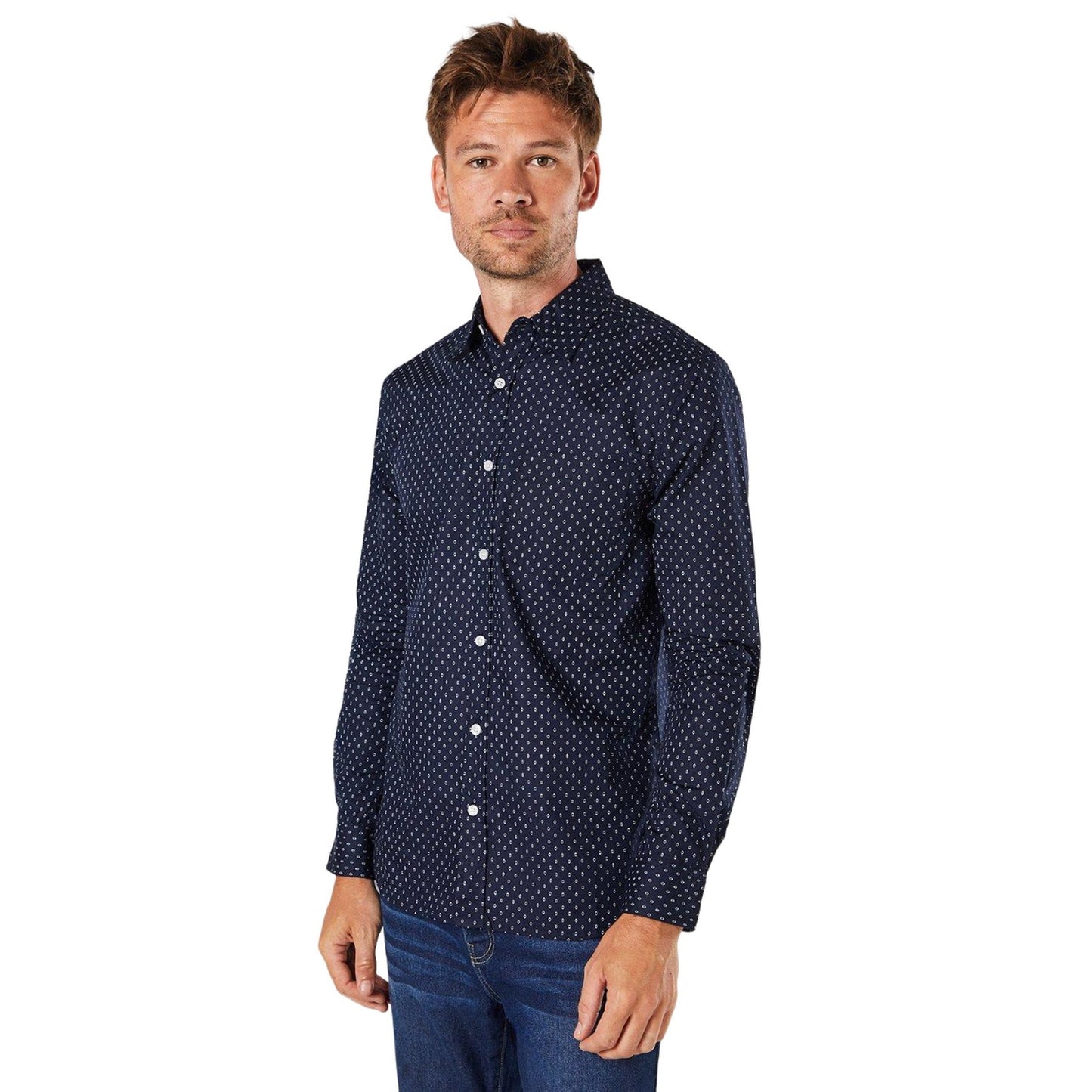 Black - Front - Burton Mens Geo Eye Long-Sleeved Shirt