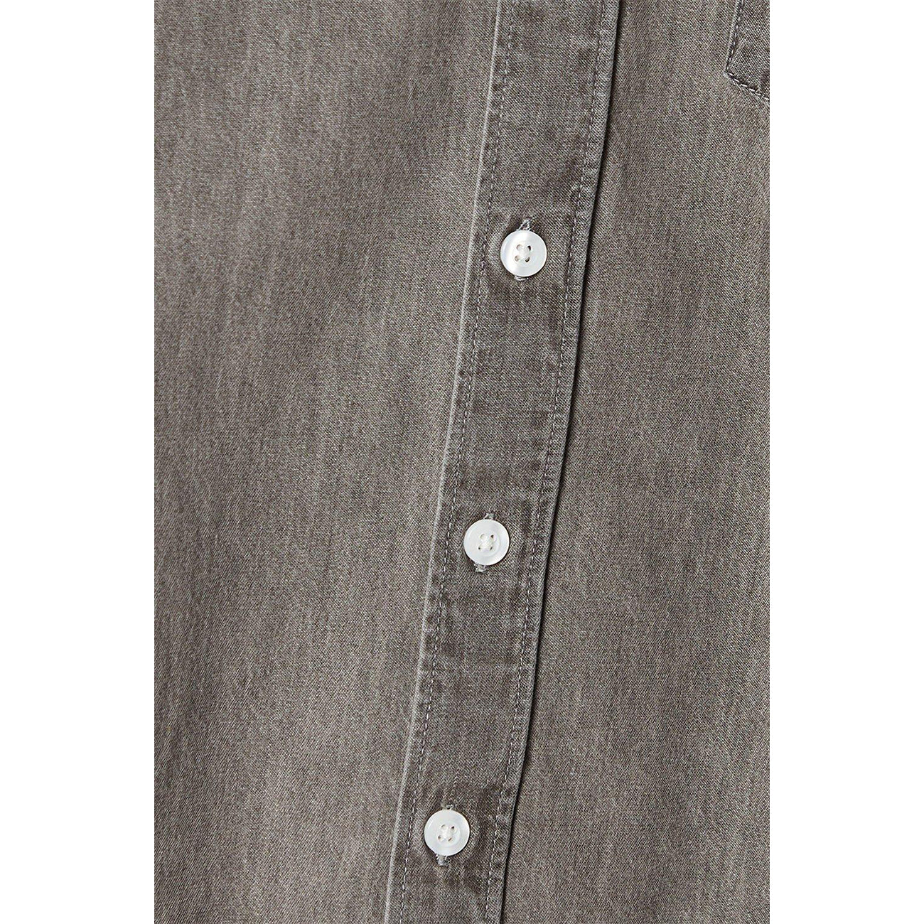 Light Grey - Lifestyle - Burton Mens Denim Long-Sleeved Shirt