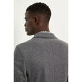 Grey - Back - Burton Mens Jersey Slim Suit Jacket