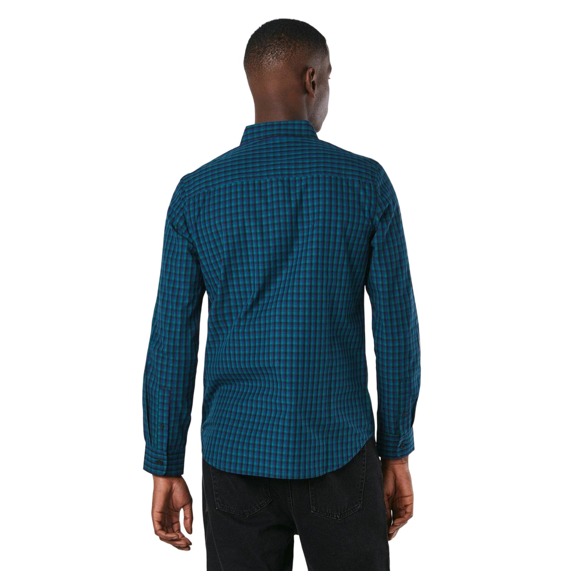 Black - Back - Burton Mens Blake Checked Long-Sleeved Shirt