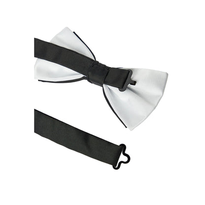 Black - Side - Burton Mens Tipped Bow Tie