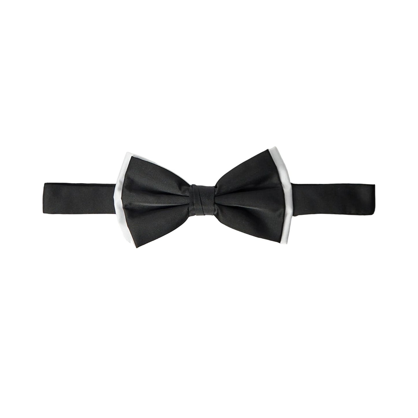 Black - Front - Burton Mens Tipped Bow Tie