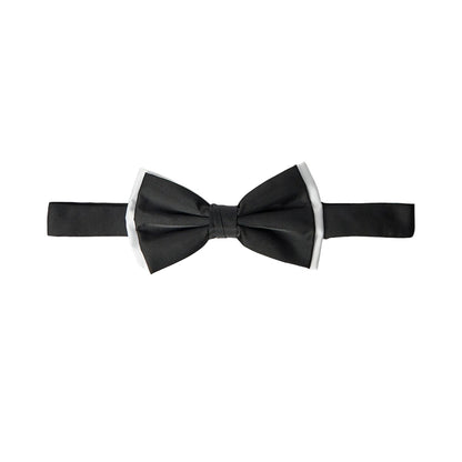 Black - Front - Burton Mens Tipped Bow Tie