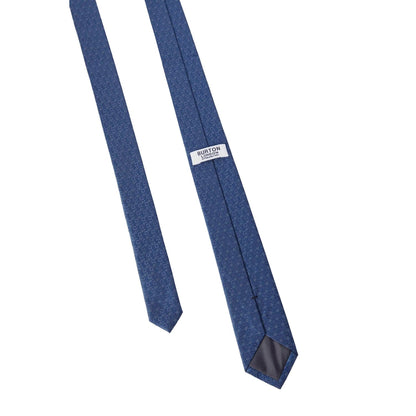 Navy - Back - Burton Mens Geometric Tie