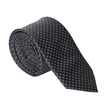 Black - Side - Burton Mens Geometric Tie