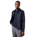 Navy - Side - Burton Mens Wool Blend Harrington Jacket
