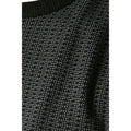 Black - Side - Burton Mens Patterned Crew Neck Jumper