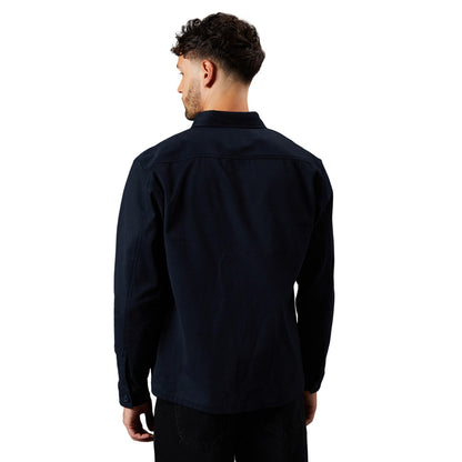 Navy - Back - Burton Mens Plain Cotton Jacket