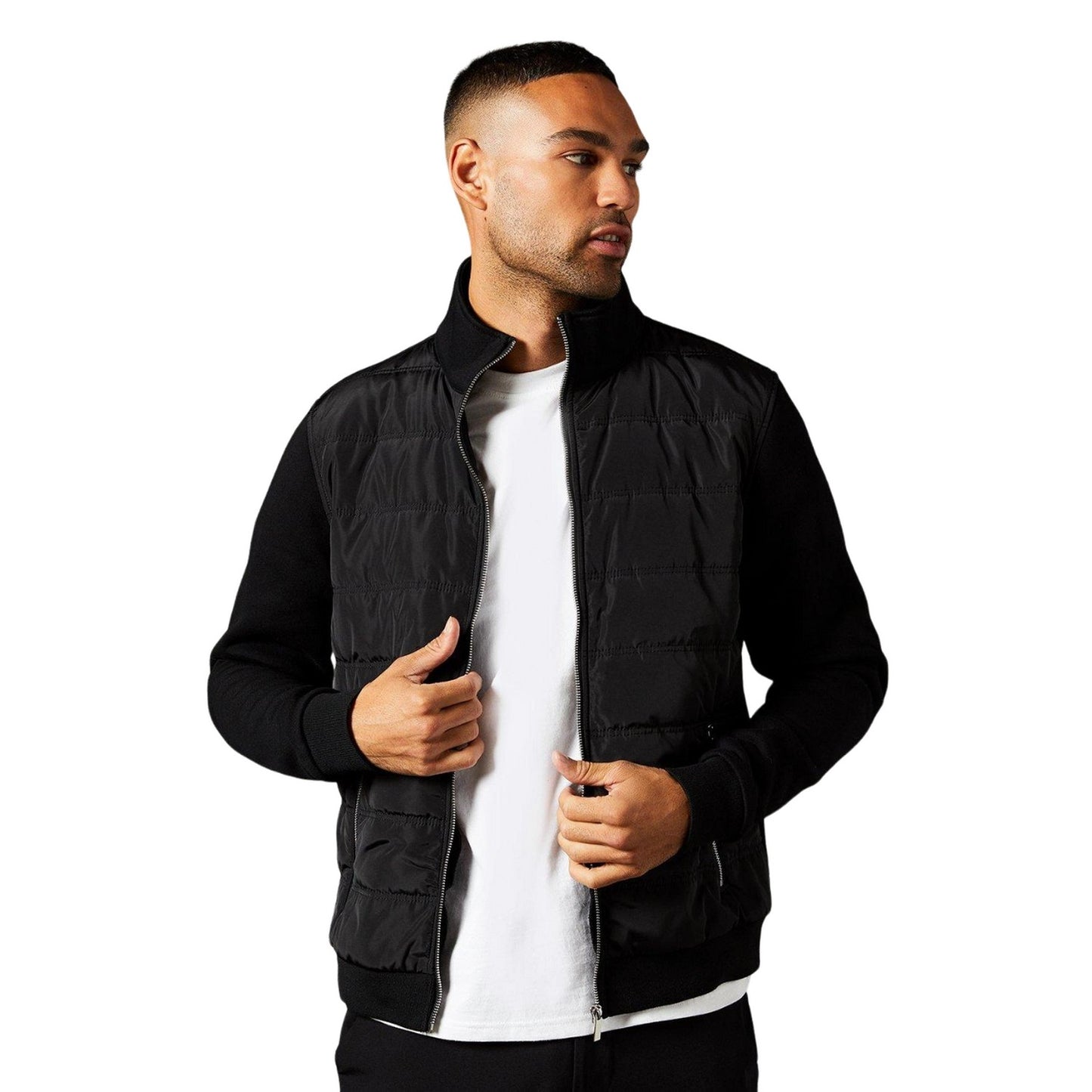Black - Front - Burton Mens Hybrid Jacket
