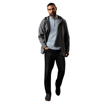 Grey - Side - Burton Mens Water Resistant Hooded Jacket