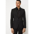 Black - Side - Burton Mens Essential Plus And Tall Skinny Suit Jacket
