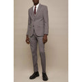 Light Grey - Close up - Burton Mens Essential Single-Breasted Tailored Suit Jacket