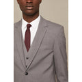 Light Grey - Side - Burton Mens Essential Single-Breasted Tailored Suit Jacket
