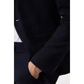 Navy - Side - Burton Mens Essential Plus And Tall Tailored Suit Jacket