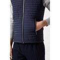 Navy - Lifestyle - Burton Mens Quilted Funnel Neck Gilet