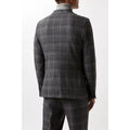Grey - Back - Burton Mens Overcheck Slim Suit Jacket