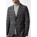 Grey - Pack Shot - Burton Mens Overcheck Slim Suit Jacket
